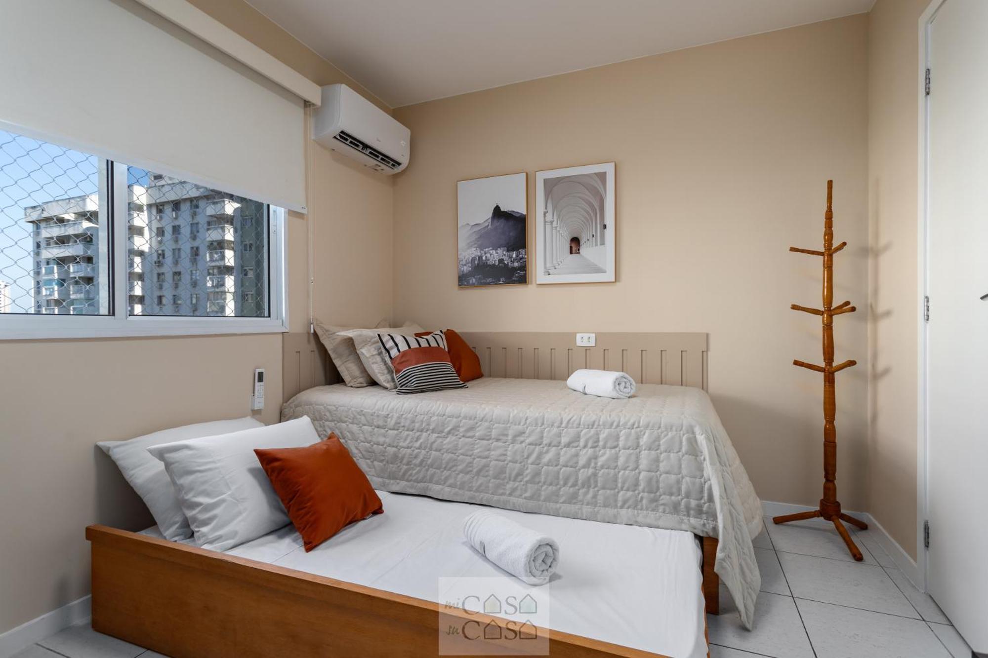 2 Quartos Com Varanda A 300M Riocentro Wi-Fi 120Mbps E Cozinha Completa - Condominio Com Piscina, Estacionamento, Portaria 24H E Parquinho Infantil - Apartamento Indicado Para Grupos, Hospedes A Trabalho E Criancas Ρίο ντε Τζανέιρο Δωμάτιο φωτογραφία