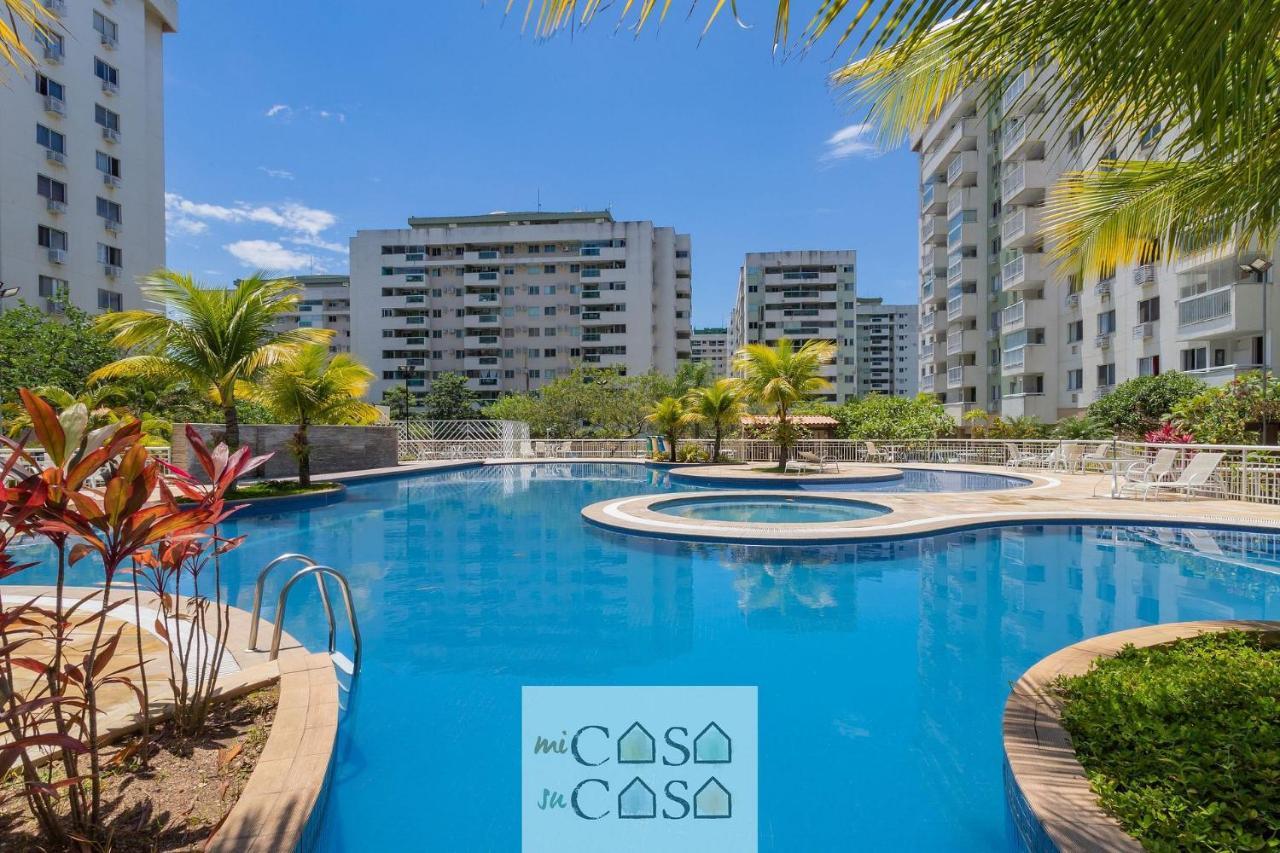 2 Quartos Com Varanda A 300M Riocentro Wi-Fi 120Mbps E Cozinha Completa - Condominio Com Piscina, Estacionamento, Portaria 24H E Parquinho Infantil - Apartamento Indicado Para Grupos, Hospedes A Trabalho E Criancas Ρίο ντε Τζανέιρο Εξωτερικό φωτογραφία