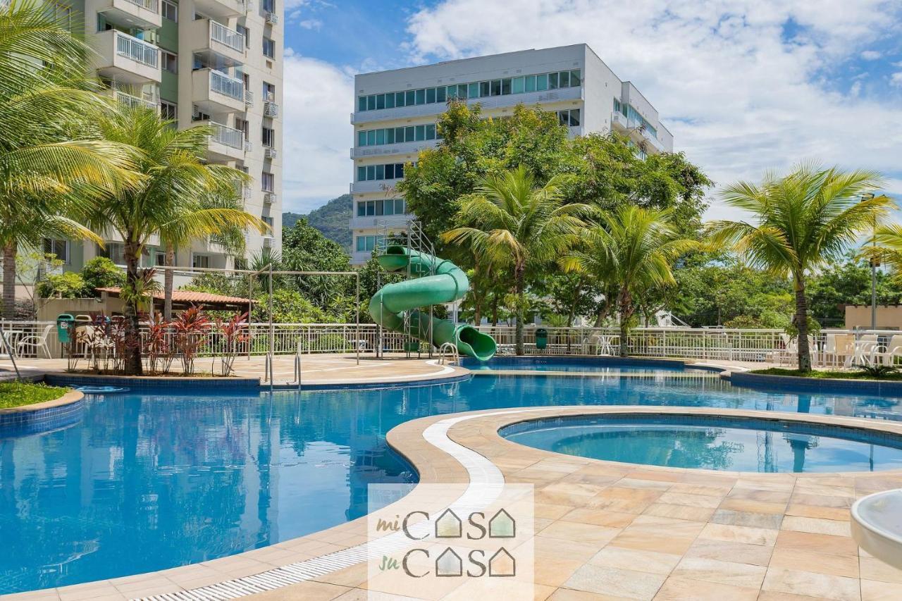 2 Quartos Com Varanda A 300M Riocentro Wi-Fi 120Mbps E Cozinha Completa - Condominio Com Piscina, Estacionamento, Portaria 24H E Parquinho Infantil - Apartamento Indicado Para Grupos, Hospedes A Trabalho E Criancas Ρίο ντε Τζανέιρο Εξωτερικό φωτογραφία